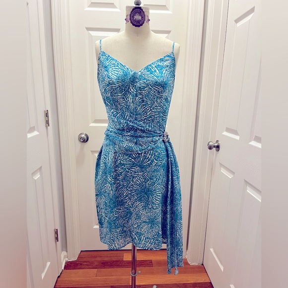 Beth Bowley strappy dress with brooch tie at waist - Picture 1 of 3